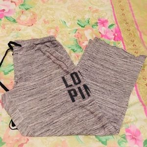 Grey Victoria’s Secret sweat pants with pockets